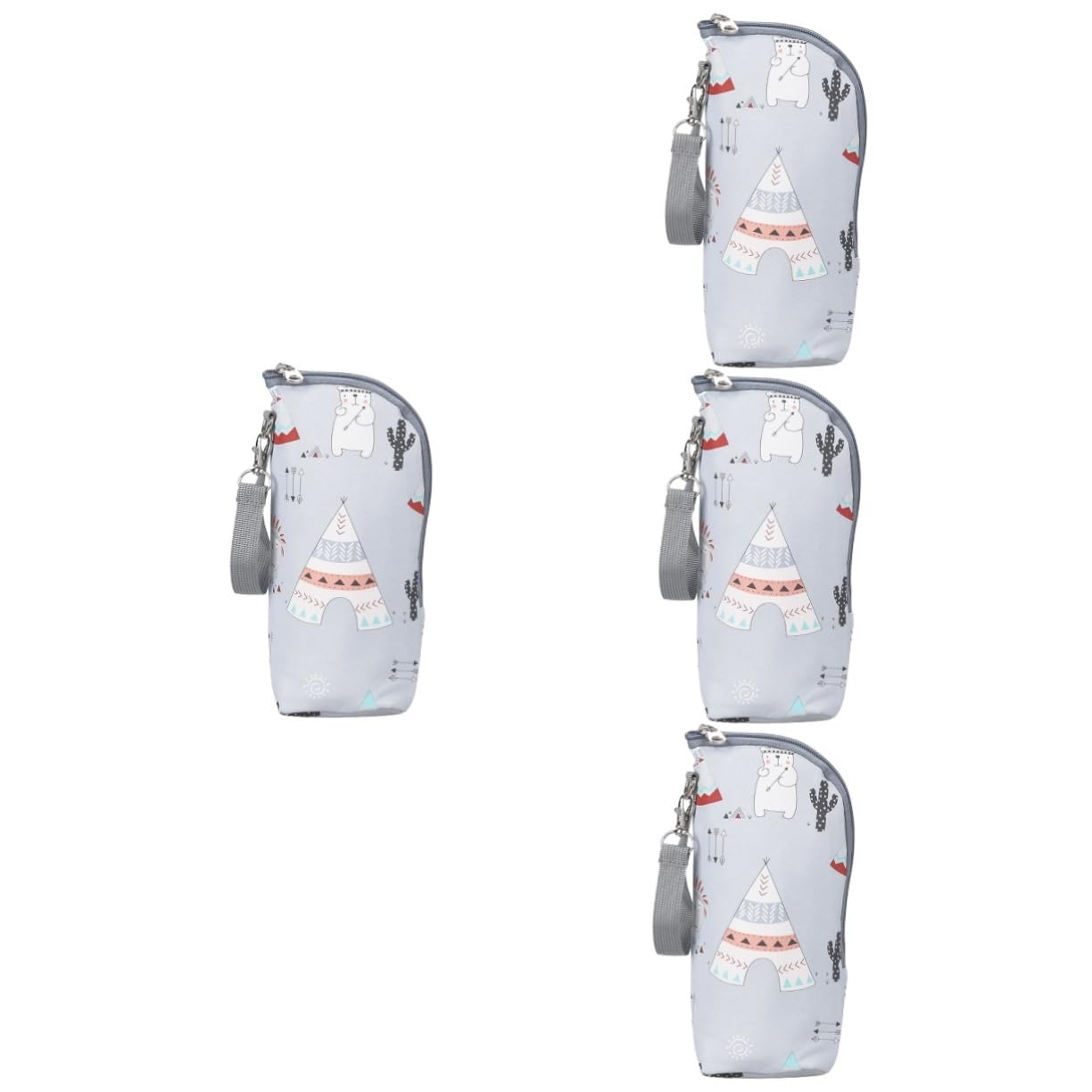 ibasenice 4piezas Bolsa Térmica Portátil para Biberón Funda Aislante para Almacenamiento De Leche Infantil para Paseos y Actividades Al Aire