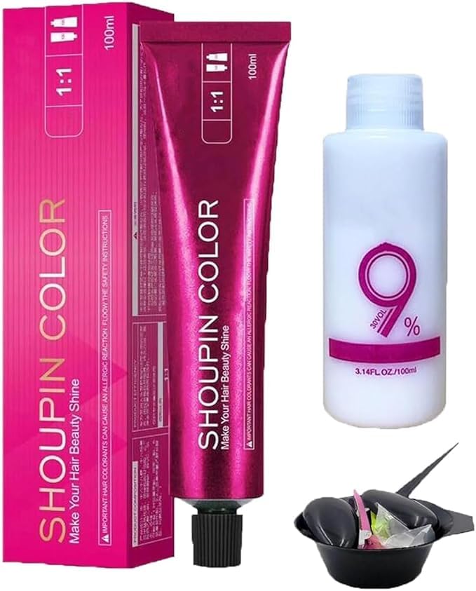 Tinte para el cabello, no usar blanqueador, color de tinte para el cabello, sin blanqueador, kit de crema de color para el cabello, tinte nutritivo para el cabello, para teñir el cabello saludable