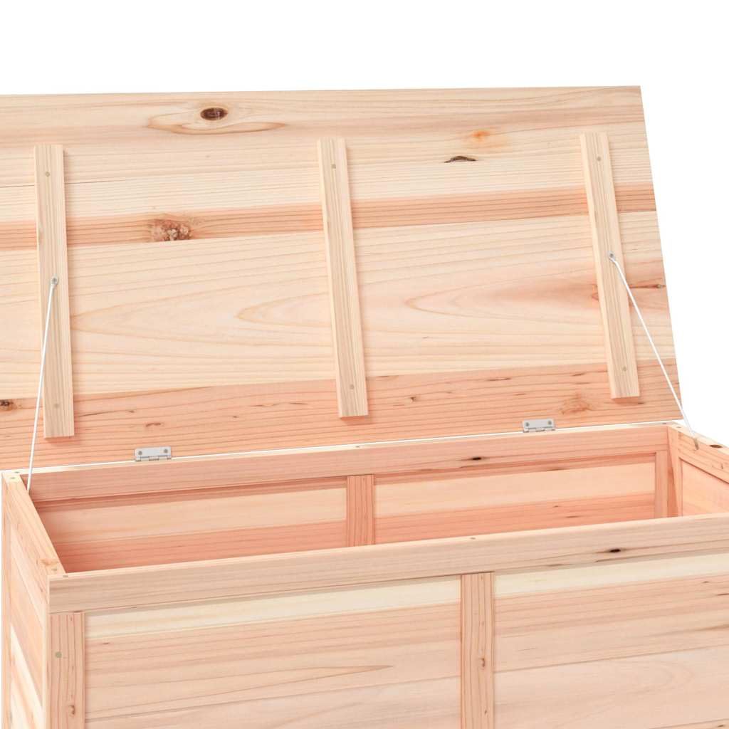 Scatola per cuscini in legno massello di abete per terrazza, per riporre cuscini, coperte e giocattoli, robusta scatola per esterni con molto spazio