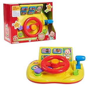COCOMELON Learning Steering Wheel, Learning & Education, Kids Toys for Ages 18 Months Up
