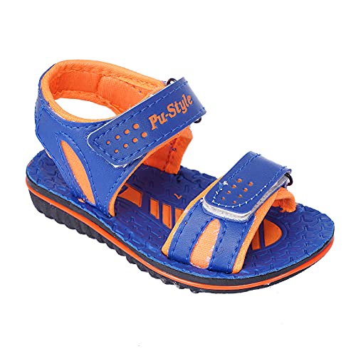 Image of BUNNIES PS-6 Blue & Orange Colour Sandal for Boys & Girls| for (1 to 5 Year)