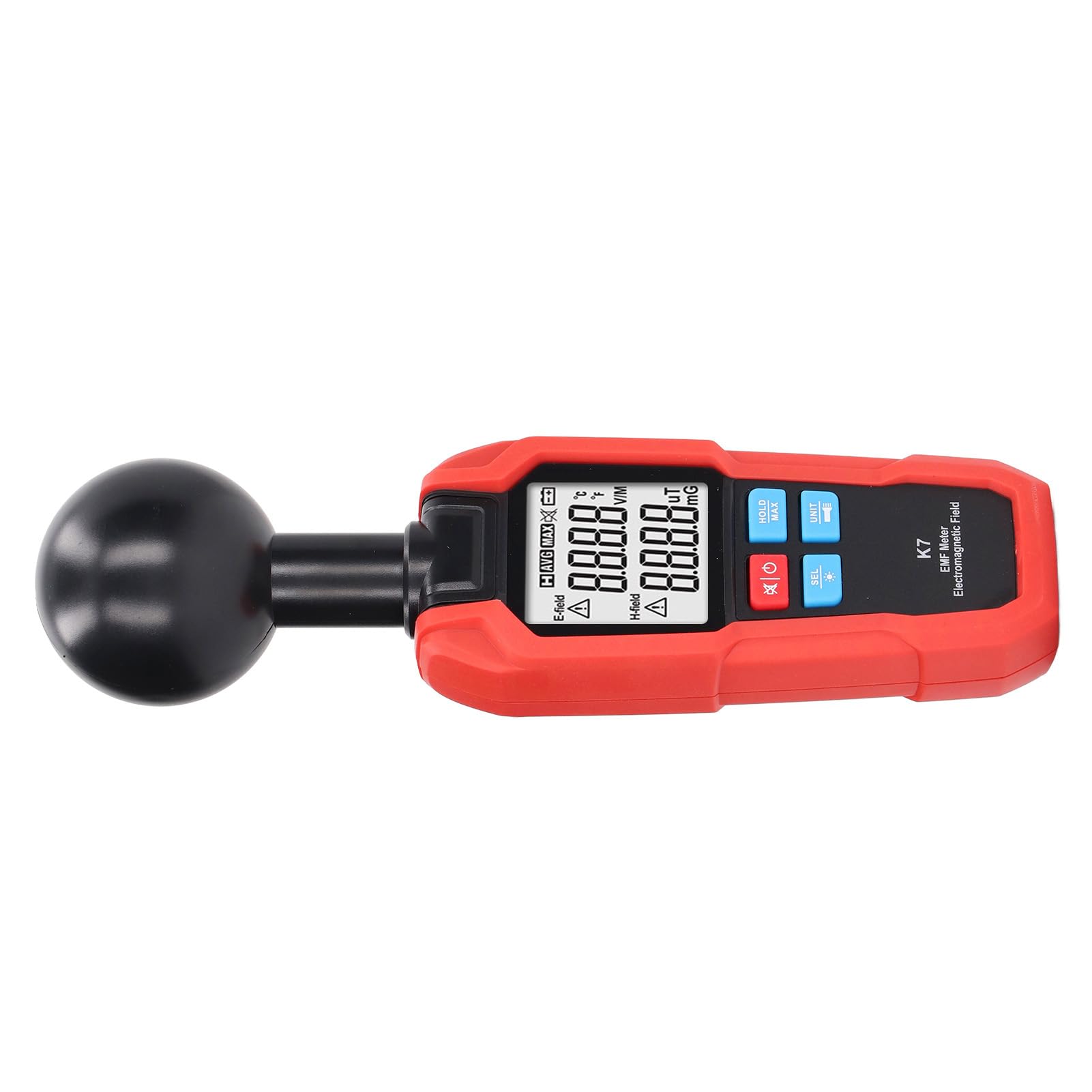 EMF Meter, Electromagnetic Radiation Tester Electromagnetic Field Detector Handheld Tester Detector for Home Room Outdoor