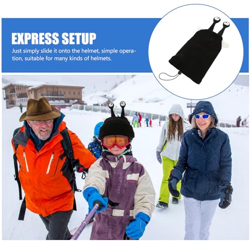 Funda elástica para casco de esquí que evita ruidos molestos 7