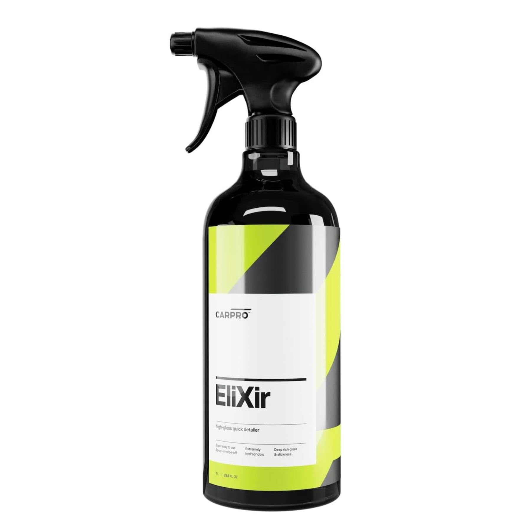 CARPRO EliXir Quick Detailer with Spray - Quick Detail for Fast Layering of Deep, Luster and Hydrophobic Energy - Liter (34 oz)