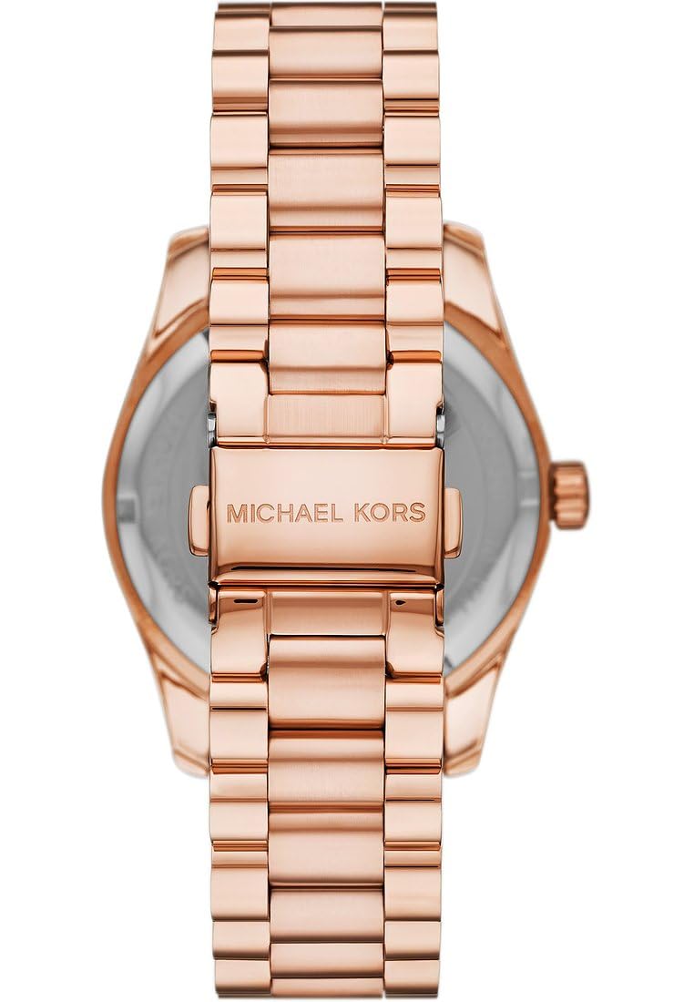 Michael Kors Lexington Watch für Damen, 38 mm Quarz-Dreizeigerwerk mit Edelstahl- oder Lederarmband