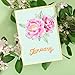 GLOBLELAND Peony Cut Dies & Clear Stamp & Painting Stencils Flowers Embossing Template Silicone Stamp Hollow Painting Stencil Set for Scrapbooking Card Making DIY Decoration