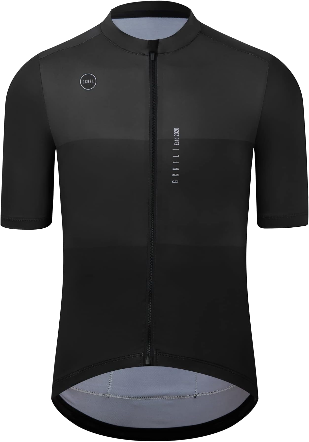 GCRFL Cycling Jersey Set Shorts Sleeves Bike Jersey Mens Bib Shorts High Density Pad, Lightweight PRO Race Fit Zipper Pocket