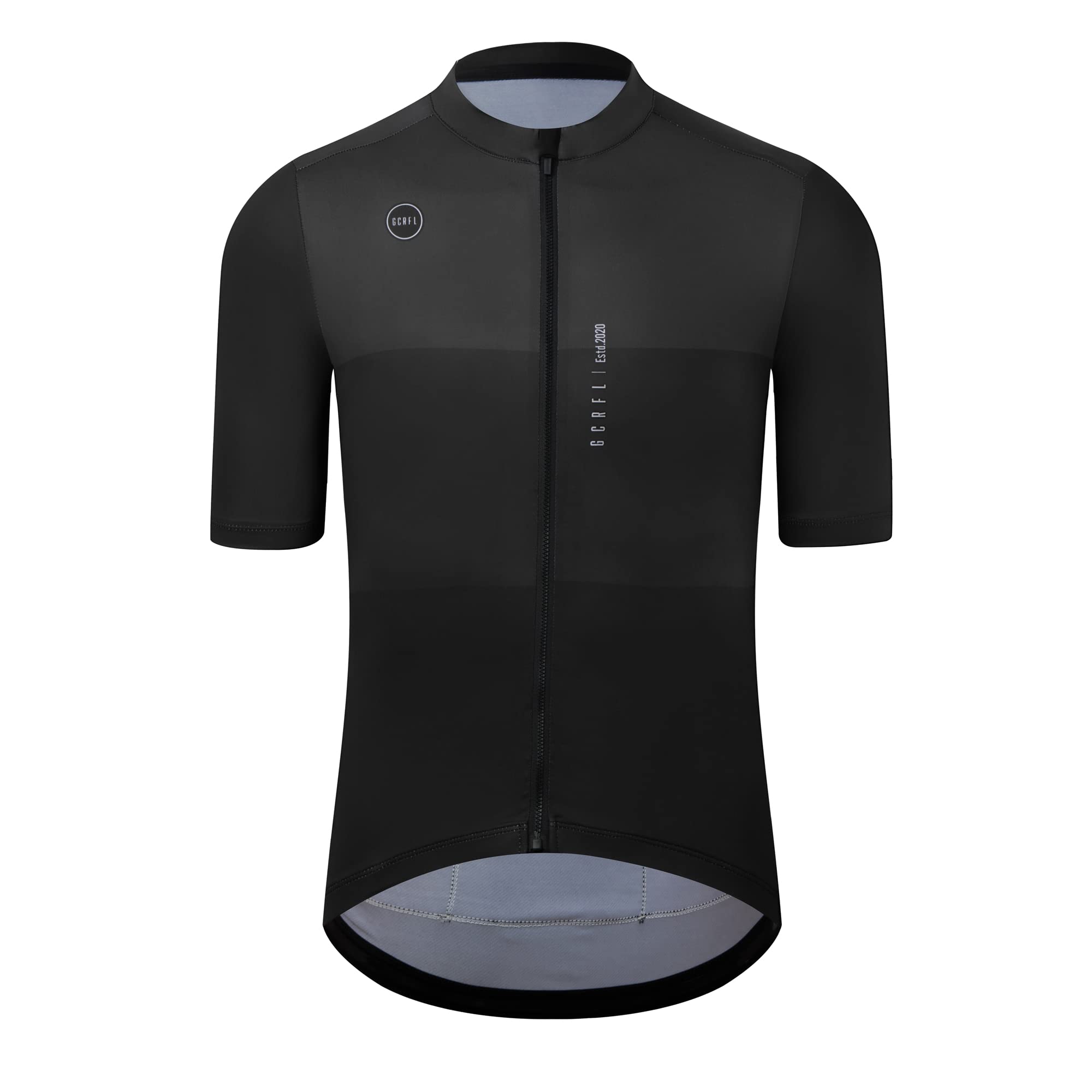 GCRFL Cycling Jersey Set Shorts Sleeves Bike Jersey Mens Bib Shorts High Density Pad, Lightweight PRO Race Fit Zipper Pocket
