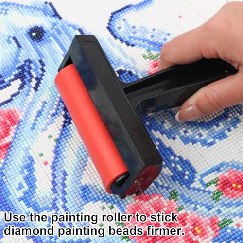 Image of AiYuanzsh 4 Pack Diamond Art Tools with Roller Press Tool, 2 Fix Aligning Repair Tools and 9-Drill Diamond Painting Pen, Diamond Painting Accessories Kit for Adult DIY Diamond Art