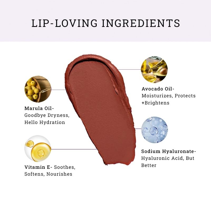 Image of HD Matte Lipstick, Transfer-Proof Makeup, Cozy Love, 4.2g