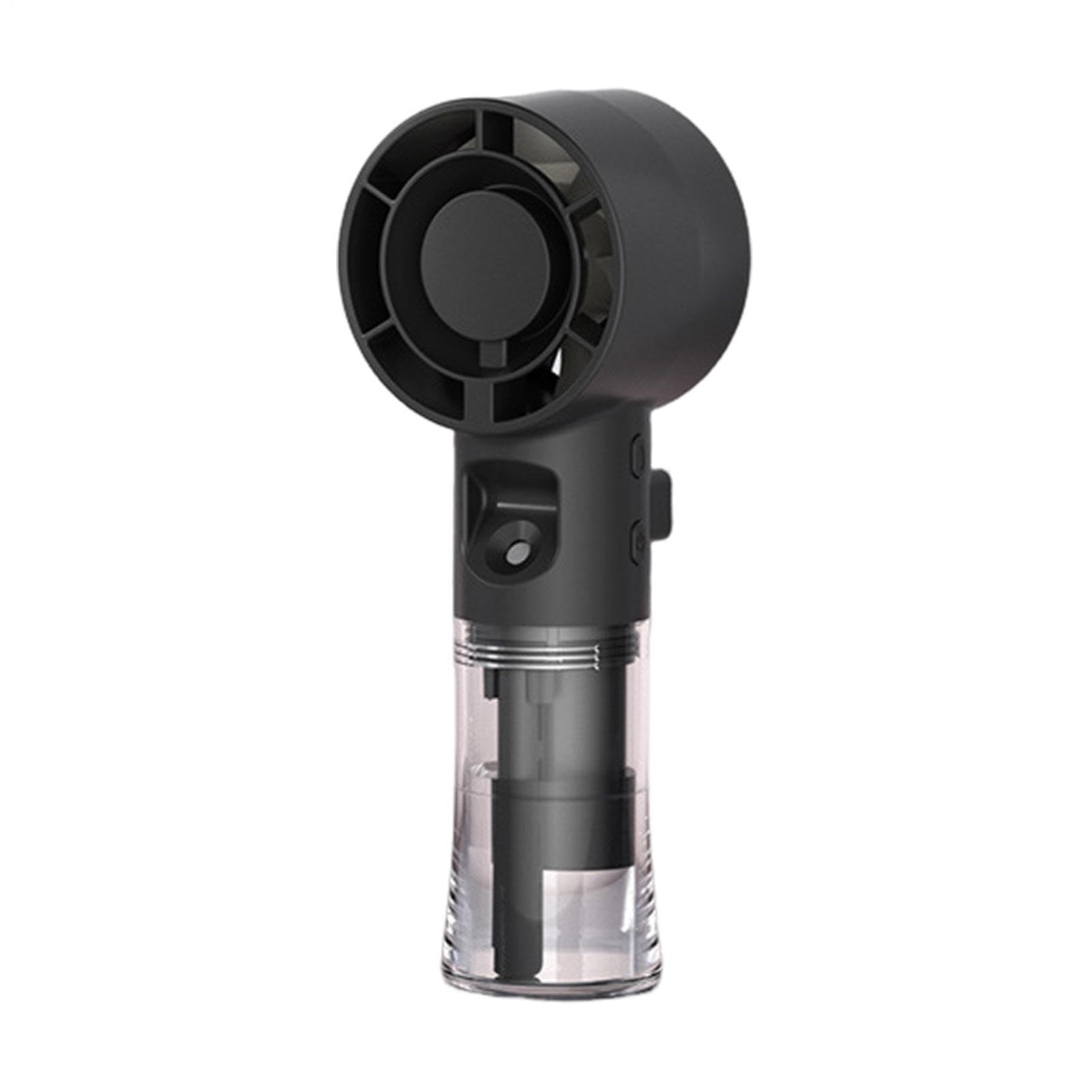 Handheld Fan with Mist Spray, Rechargeable Portable Misting Fan, Mini Handheld Cooling Spray Fans with Adjustable Speeds, Lightweight Outdoor Cooling Device for Summer Camping Travel