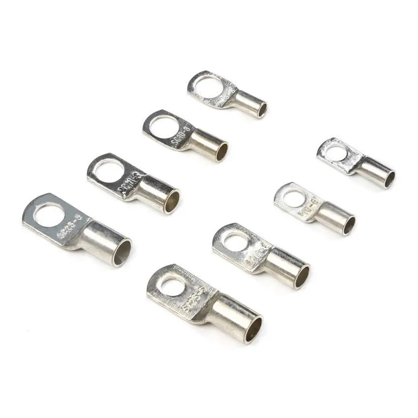 Kit de bornes d'épissure de câble de cosse à sertir nue SC en anneau 100pcs