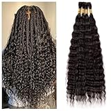 Wet and Wavy Human Braiding Hair No Weft Super Wavy Bulk Human Hair For Boho...
