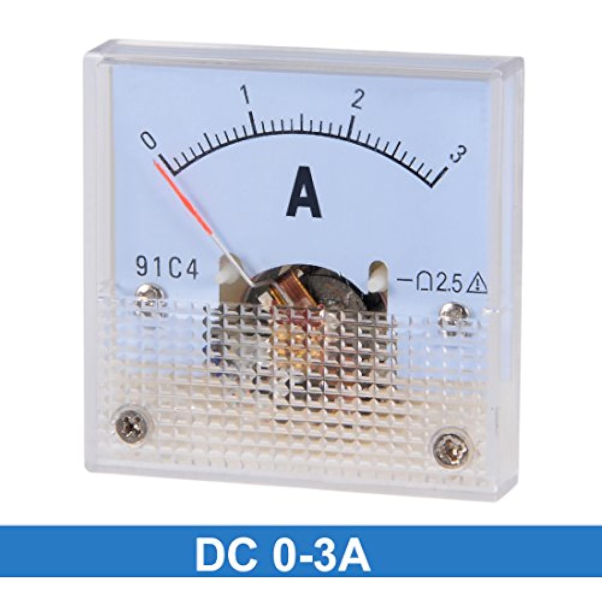 91C4-A Analog Current Panel Meter DC 3A Ammeter
