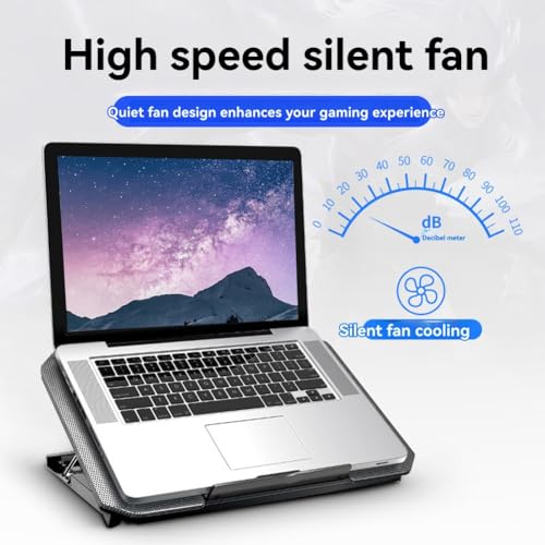 Ventilateur de refroidissement PC portable avec support USB et angle réglable pour bureau - 4
