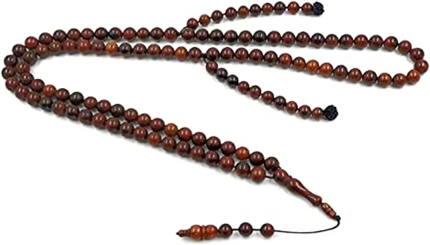 albasha Tasbih men Natural kuka wood muslim 100 prayer beads bracelet islamic accessories gift on hand