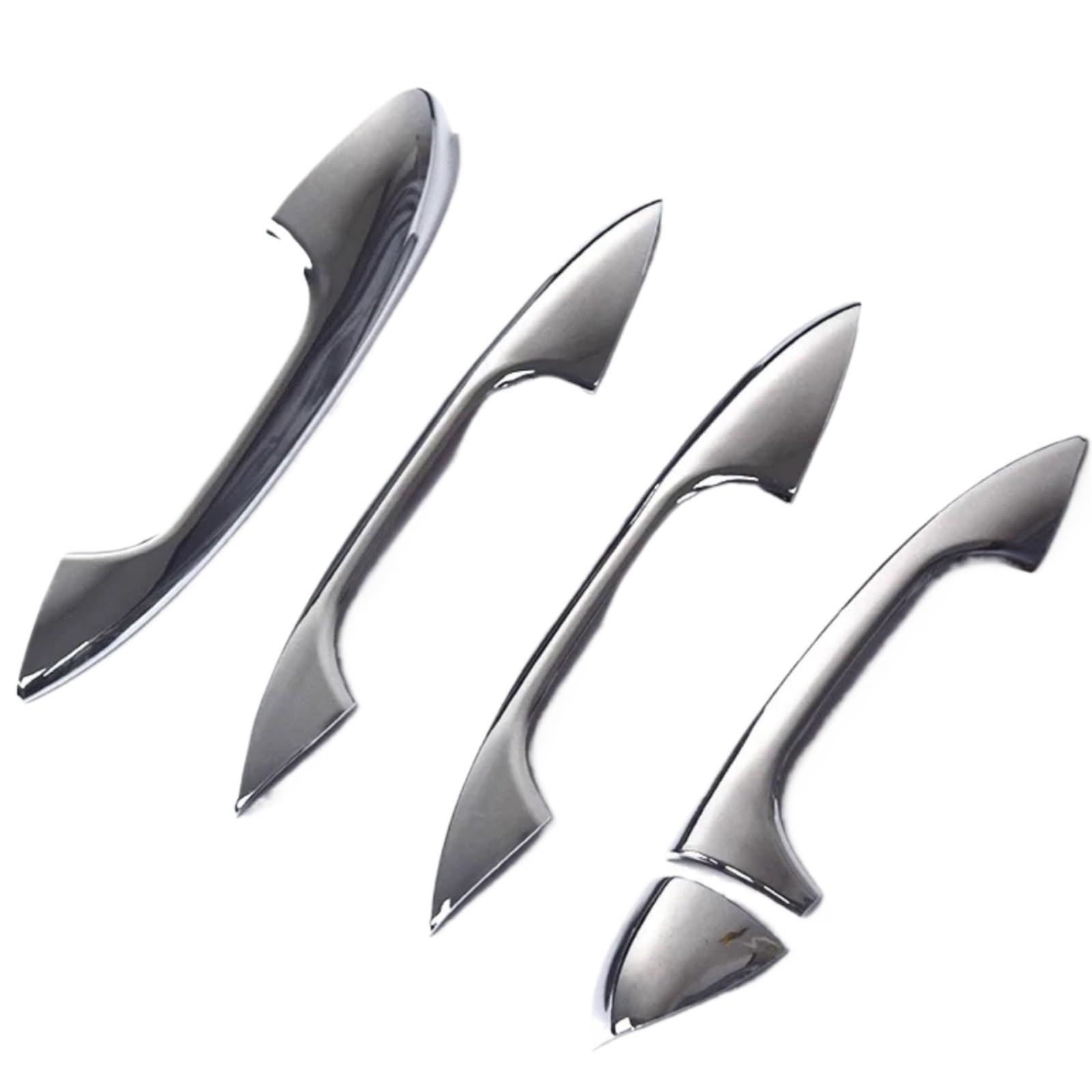 Rcuihgfb Silver Door Handle Shell Compatible With Benz For X253 2016-2022 For C118 X118 2020-2024 Car Exterior Door Handle Cover Trim Set(Silver)