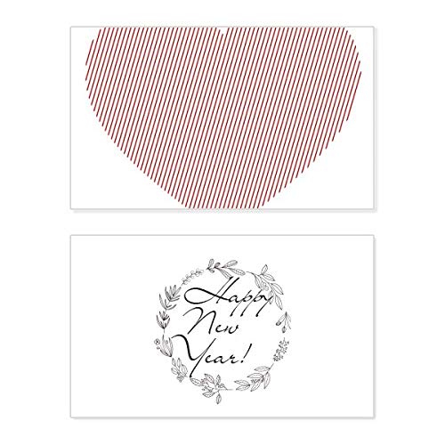 Tarjeta San Valentín Parallel Lines ideal para una cena romántica y moderna