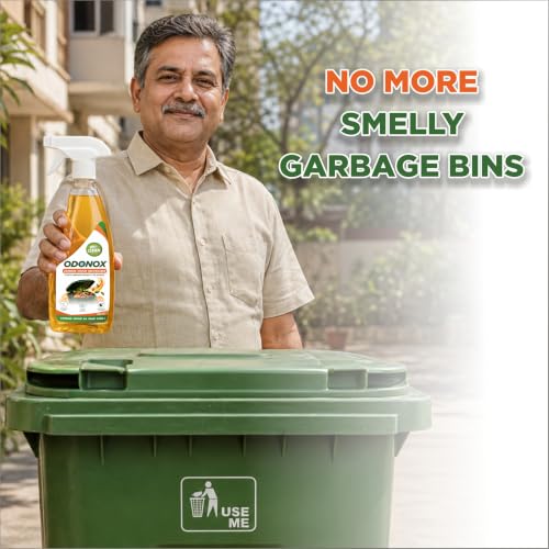 Image of Bioclean ODONOX - Garbage Odour Eliminator Spray | Destroys Bad Smell from Garbage | Made for Wet Waste, Organica Waste, Dustbins & Garbage Waste | Trash Bin Spray 500ml