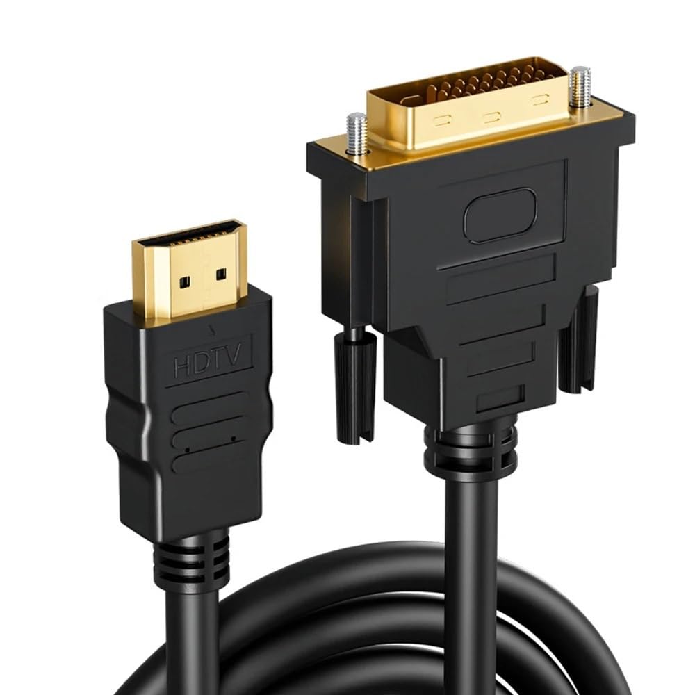 Dwukierunkowy konwerter wideo HDMI na DVI 24+1/24+5 Dwukierunkowy kabel adaptera 4K 60 Hz (5 m)