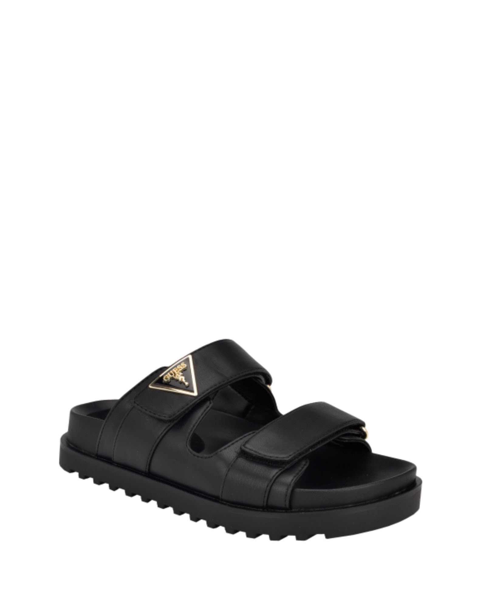 Guess Women's Fabula Flat Sandal, Black 001, 6.5 UK