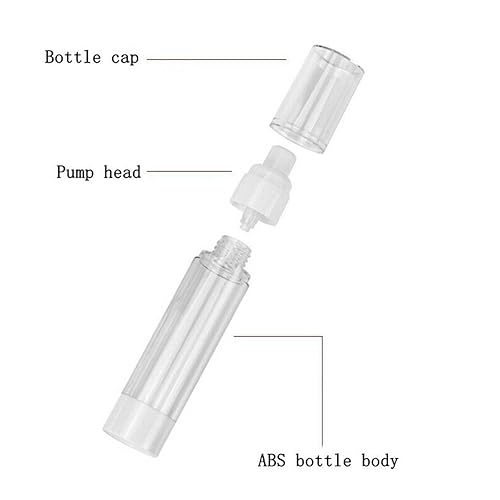 Miniatura 6 de 3 botellas de bomba sin aire de viaje, botellas de bomba sin aire, dispensador de bomba de maquillaje, botella de tamaño de viaje (botella de
