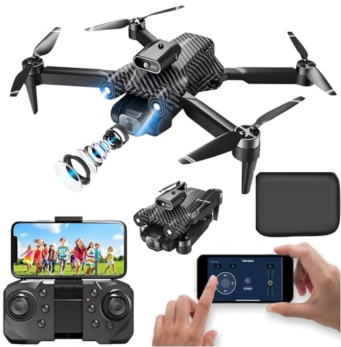 Image of Heattack Olly'S-Drone-With-4K-Camera-Wifi-FPV-1080P-HD-Dual-Foldable-RC-Drone-Altitude-Hold-Headless-Mode-Visual-Positioning-Auto-Return-App-Control-Multicolor-4 (DN8)