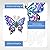 dreamskip 3 Pack Metal Butterfly Wall Decor, Colorful Metal Butterfly Outdoor Wall Art, Hand-Made Outdoor Wall Decor For Garden, Patio, Fence, Yard