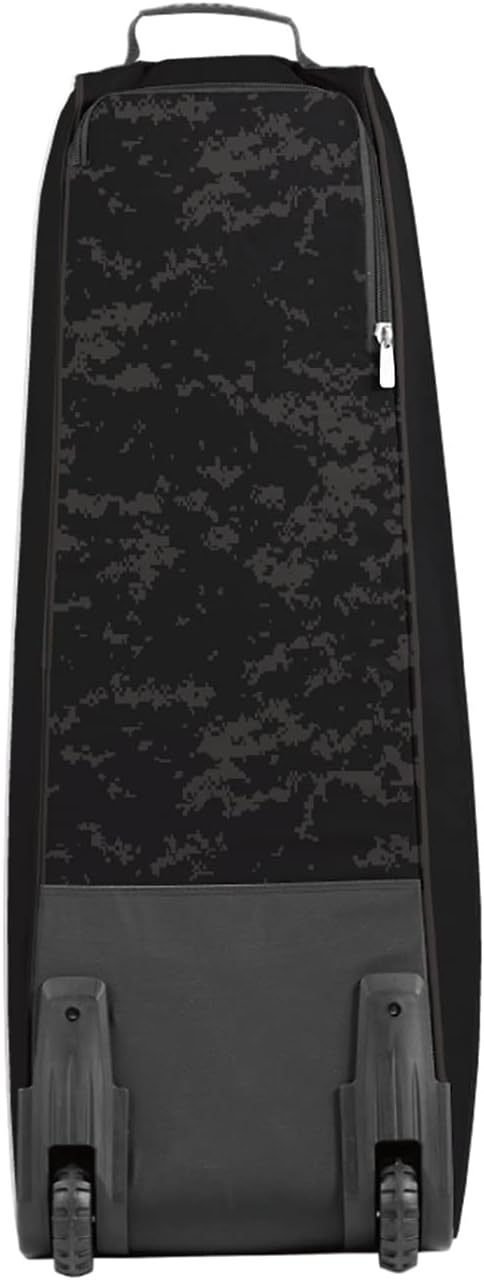 Boombah Spartan Rolling Bat Bag 2.0 USA Clandestine - 38" x 12-1/2" x 12" - Black/Dark Charcoal - Holds 4 Bats and Much More