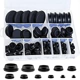 130Pcs 11 Sizes Rubber Plugs for Round Holes,1-1/2