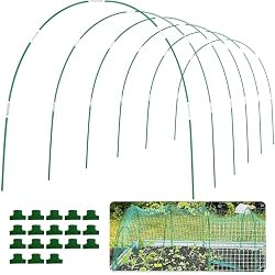 Garden Hoops for Raised Beds 36Pcs, 6 Sets of 8FT Long Greenhouse Hoops Grow Tunnel Rust-Free Fiberglass Support Hoops Frame for Garden Netting Fabric Shade Cloth Row Cover 36 PCS