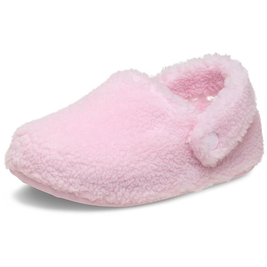 Crocs Classic Cozzzy Slipper K, Pantofole Unisex - Bambini e Ragazzi, Pink Milk, 34/35 EU