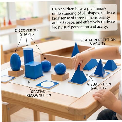 Formes 3D jouets en bois pour surmonter les blocages géométriques - 3