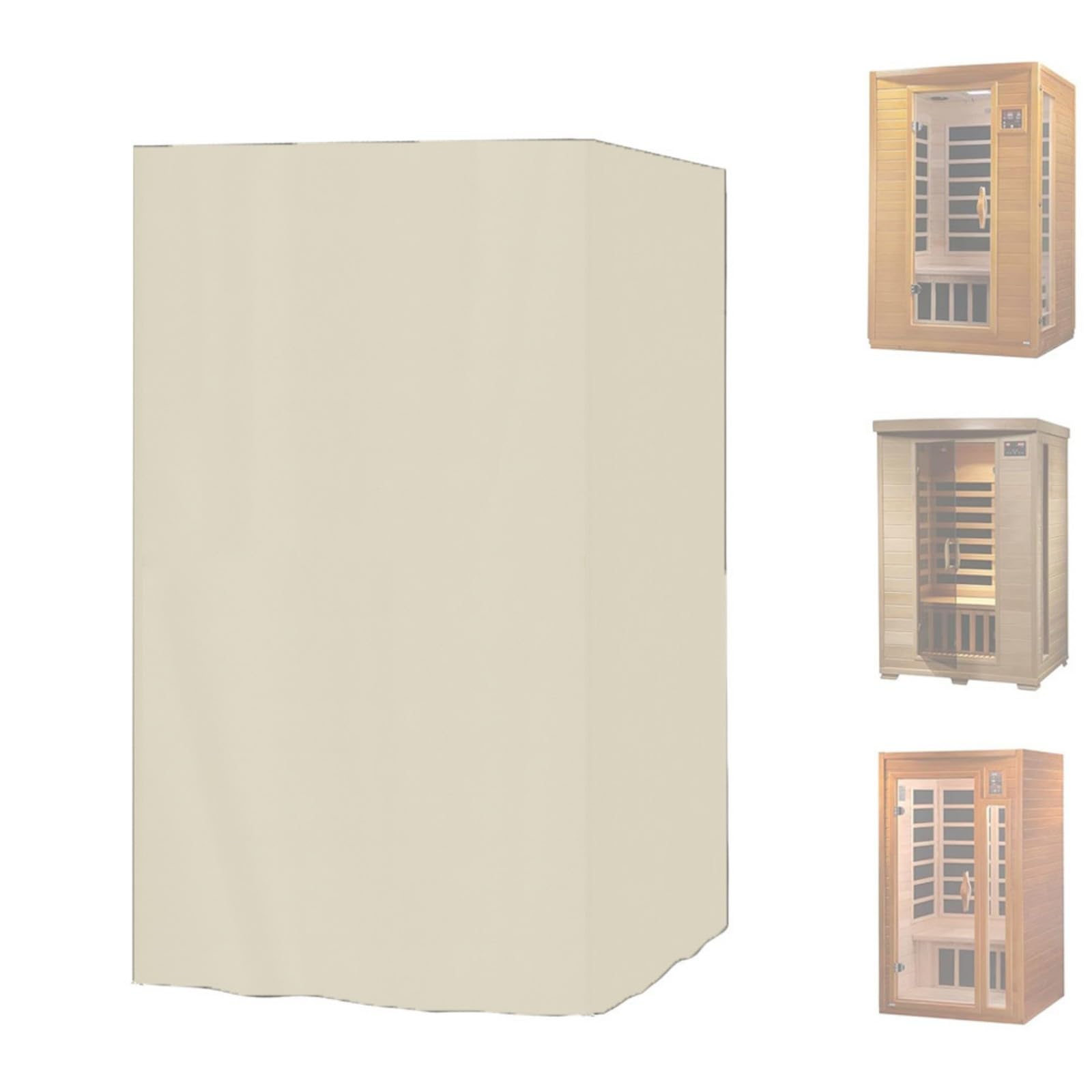Enclos de bain vapeur 84x84 cm abri étanche en polyester résistant