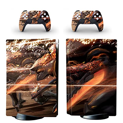 �ی� For PS5 Skin Disc Edition Anime Console And Controller Vinyl Cover Skins Wraps For Version 67348 �C�A�Ȃ��A�c�����Ȃ�
