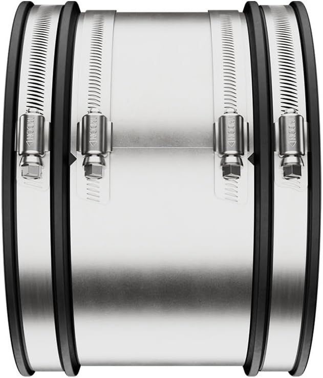 Fernco 1056-44RC Shielded PVC Pipe Coupling for Cast Iron, Plastic or Steel to Cast Iron, Plastic or Steel Plumbing Connections
