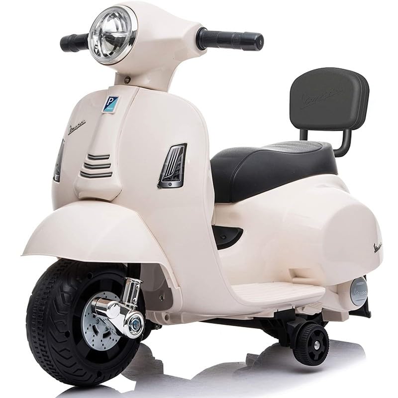  Moto Giocattolo per Bambini 2 Anni 1 Anno 3 Anni elettrica cavalcabile Vespa Rosa 6 volt 67x38 x52 cm