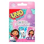 Mattel Games UNO Junior Gabby’s Dollhouse Card Game for Kid Parties, Family Nights, Vacations & Travel, JLH17