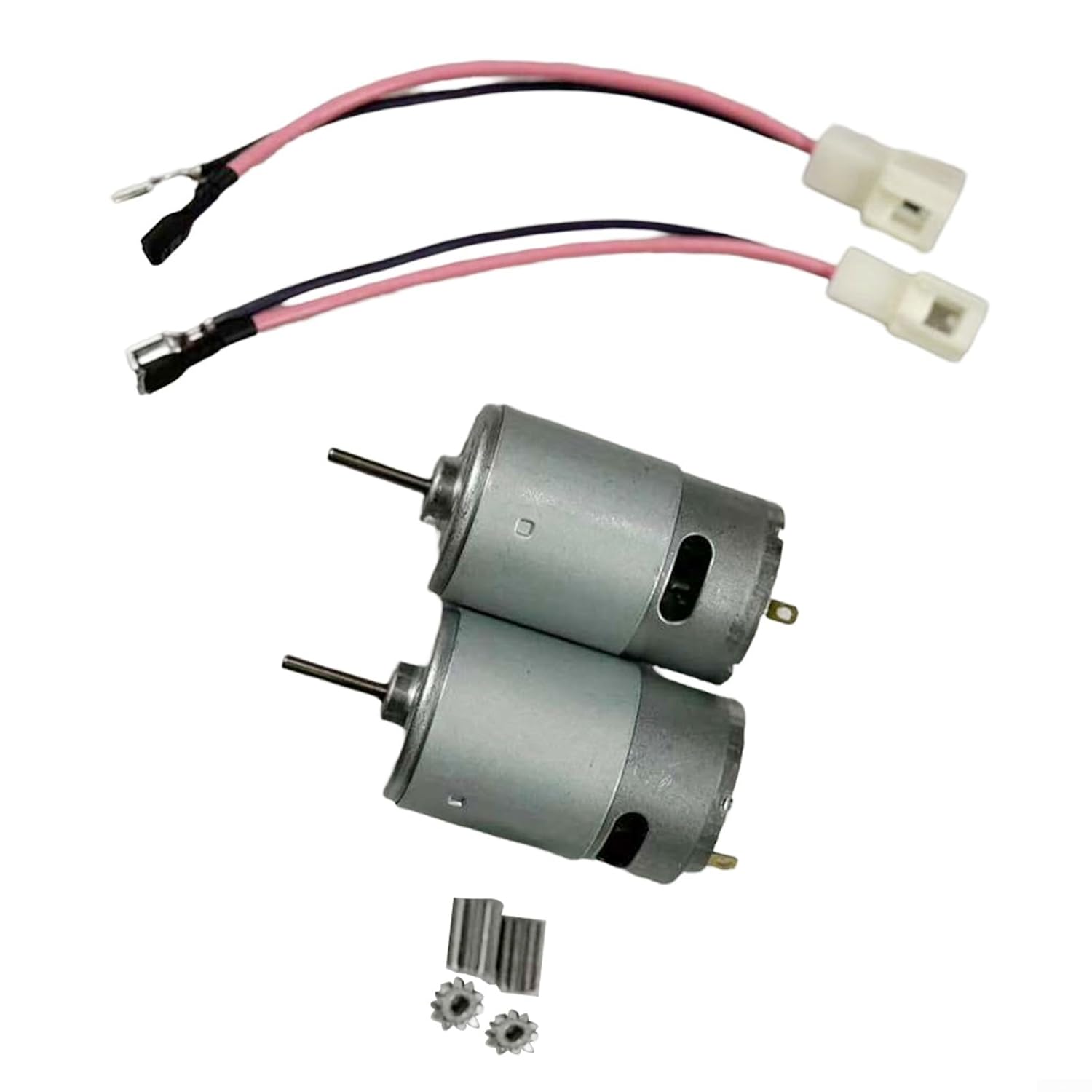 2 Pack 24V RS555 Motor 40000RPM with Cooling Fan and Gears Ride Car Upgrade Replacement DC Drive Engine
