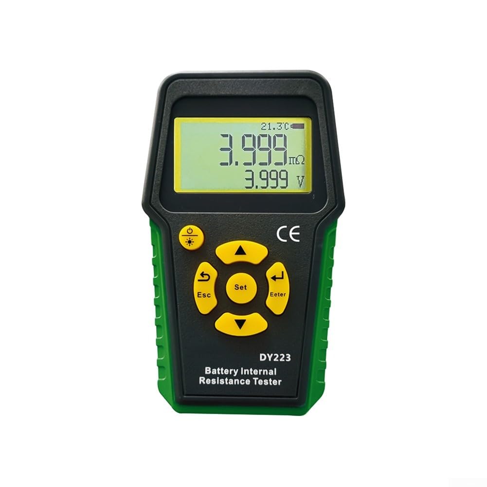 DY223 Analyseur de batterie, testeur de résistance interne et de tension avec écran Kelvin 4 fils, pour batteries 12 V EV et voitures