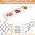 PETKAO Adjustable Grill Warming Rack for Charbroil Performance 3/4 Burner Grill Replacement Parts 463448021 463365021 463352521 463732623 463354021, Swing Away Grid for Charbroil Grill Accessories