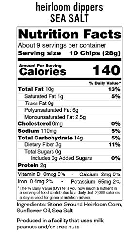 Pipcorn Heirloom Corn Dippers - Sea Salt (3 Pack of 9.25oz Bags) - No Artificial Anything, Vegan, Gluten Free, 3 Simple Ingredients - Non-GMO Heirloom Corn, Sunflower Oil, and Sea Salt
