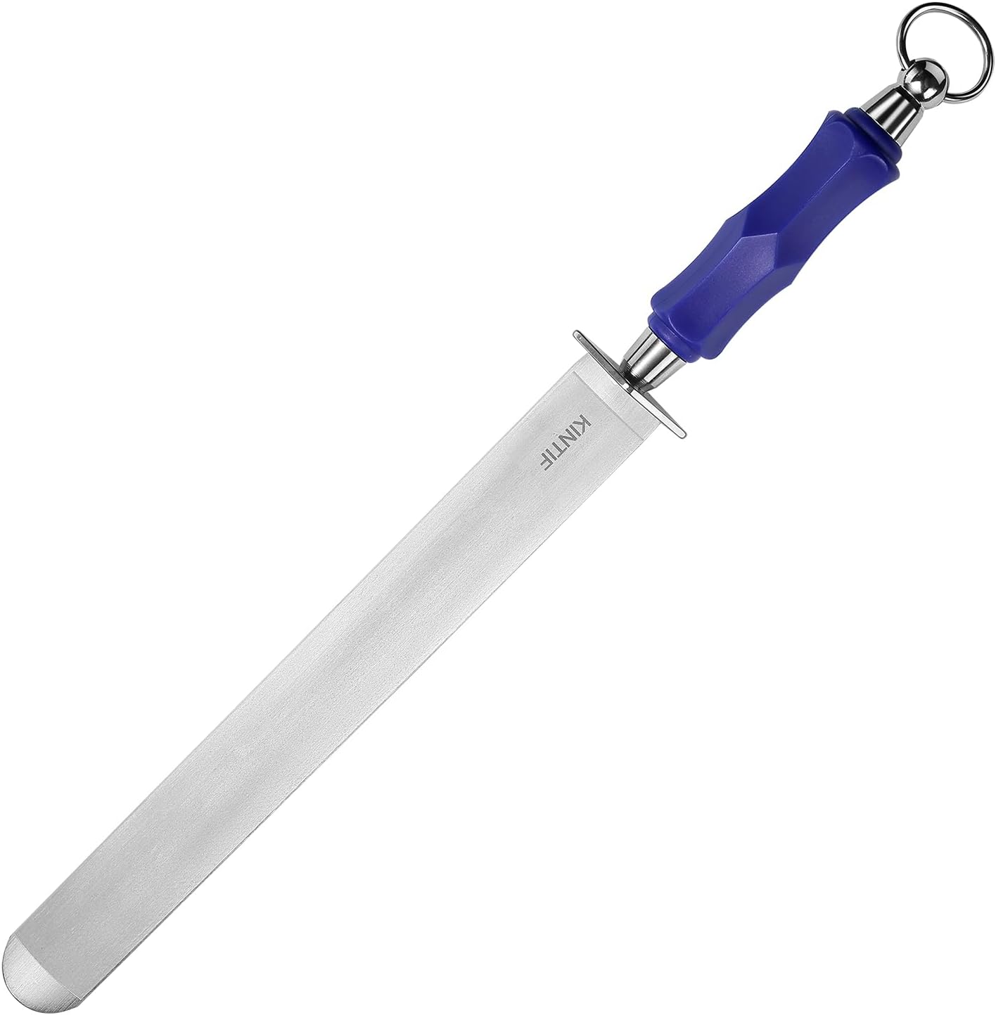 Heavy-Duty Honing Steel 12 inch Sharpening Steel Flat Honing Rod, High hardness, Fine Cut, Ideal For Butcher Knives and Chef Knives, Knife Sharpeners