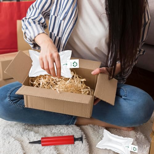 100 Stück Luftpolster, Verpackungschips, Luftkissen Verpackungsmaterial, Luftpolsterkissen, Lufttaschen Füllmaterial, Polstermaterial für Versand, Transportverpackung, Stoßdämpfend
