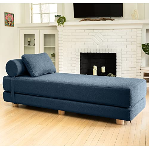Jaxx Avida Daybed - Fold-Out Sleeper Chaise with Premium Memory
