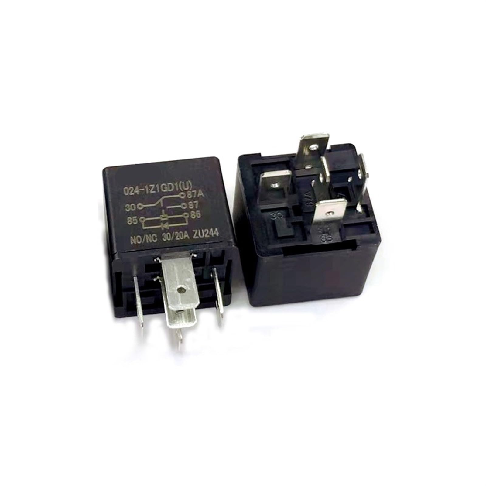 2Pcs HHZ-024-1Z1GD1 HHZ 024-1Z1GD1 024 1Z1GD1 0241Z1GD1 24V Relay Diode Auto Relay 24VDC DC24V 24V 20A 5PIN