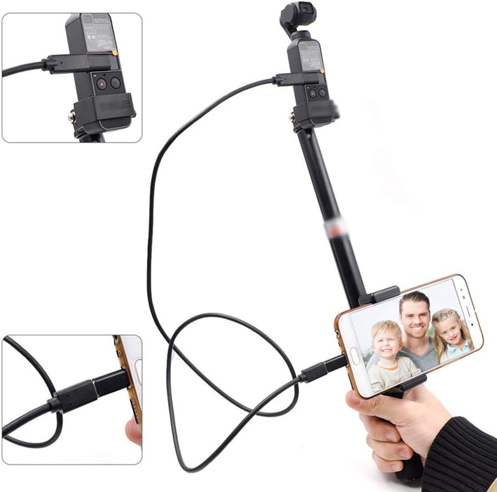 HBJWOV Selfie Stick Tripod, Extendable Stand for Phone, Heavy Duty Aluminum, Foldable,Lightweight
