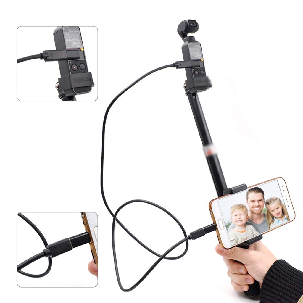 Treppiede con Piedini per Selfie, treppiede Estensibile, Supporto per Telefono, Robusto, Pieghevole in Alluminio, Leggero.