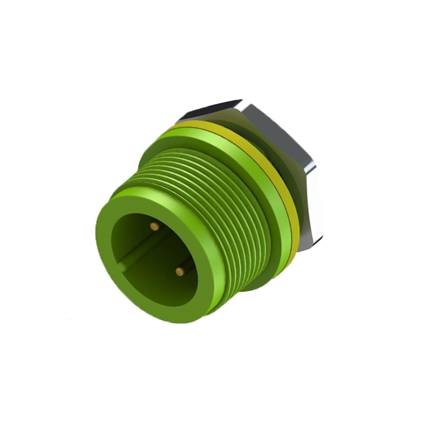 10 PCS EC Solder M20 2 Pin Industrial Electrical IP68 Connector 10A 250V AC DC Female Plug Male Socket Panel 15A(Ec02681-2024-bf 15a)