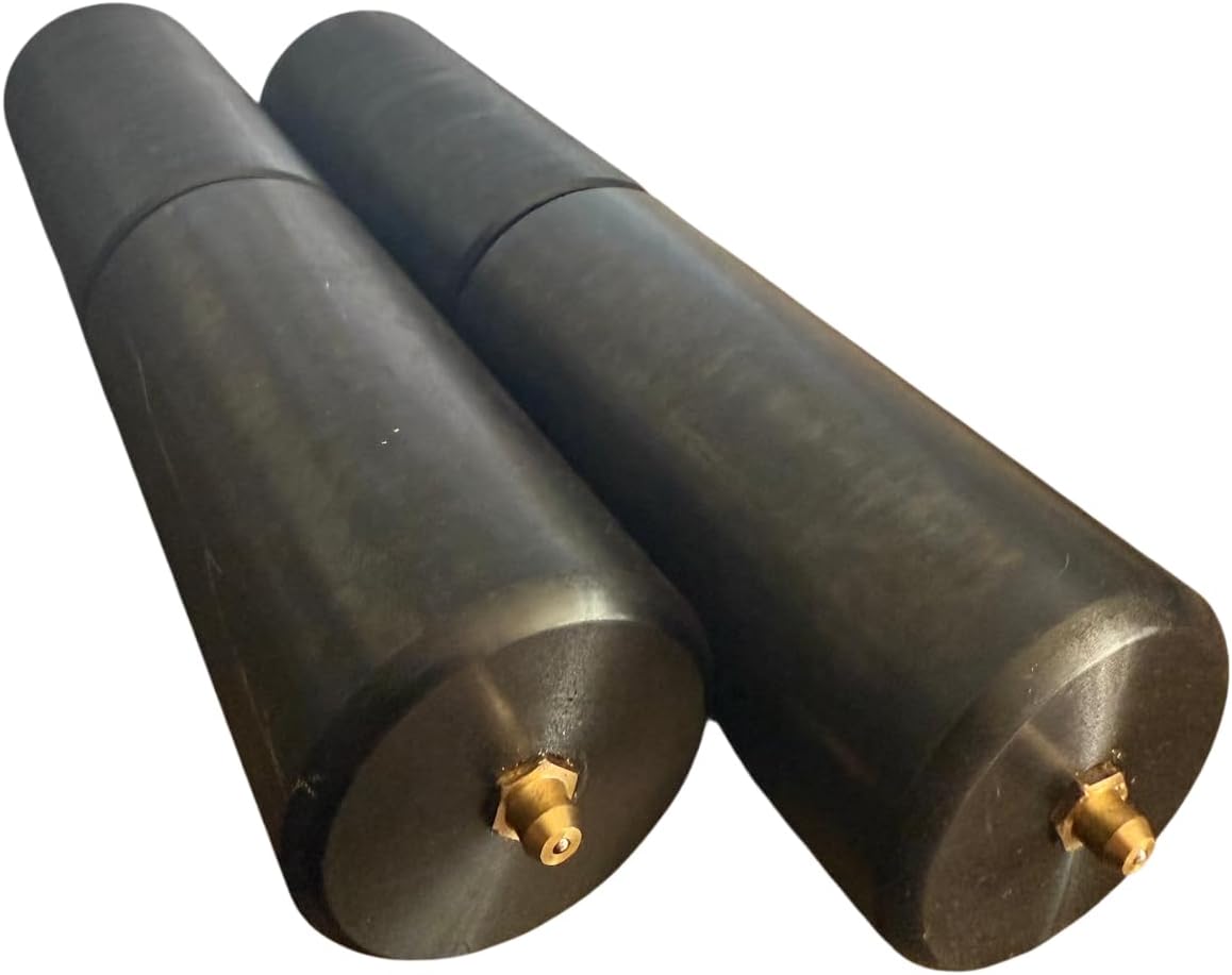 9" Barrel Hinges, Weld-On Steel Hinges for Heavy Duty Gates & Doors, 2000 LBS Load Capacity Each (1 Pair)